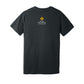 Back - with Road Signs To Life logo, "Share The Gravel" and www.roadsignstolife.com in upper middle. Adult cotton T-shirt. Dark Gray Heather.