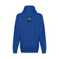 Back - with Road Signs To Life logo, "Share The Gravel" and www.roadsignstolife.com in upper middle. Fleece-lined premium pullover sweatshirt. True Royal Blue.