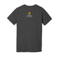 Back - with Road Signs To Life logo, "Share The Gravel" and www.roadsignstolife.com in upper middle. Adult cotton T-shirt. Asphalt.